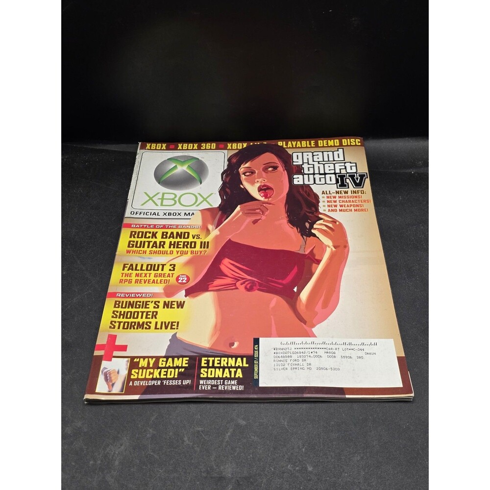Official Xbox Magazine Grand Theft Auto IV GTA 4 Fallout 3